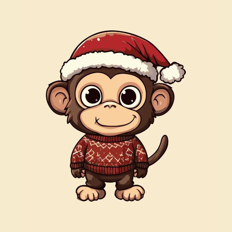 Affe Weihnachten Comic