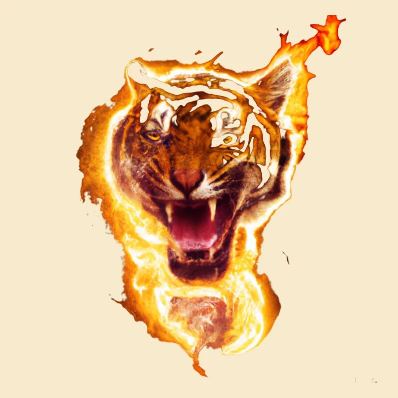 tiger in fire