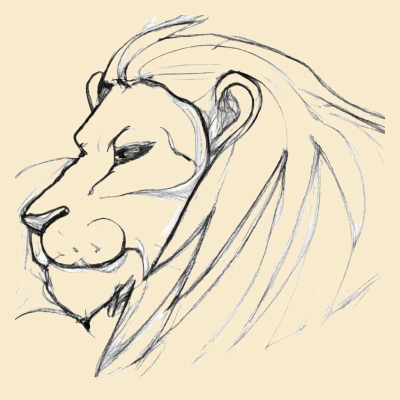 Lion drawing