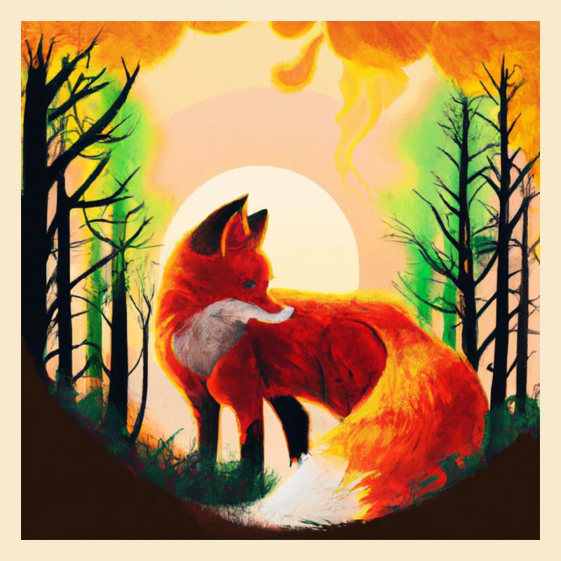 Fox in the forest