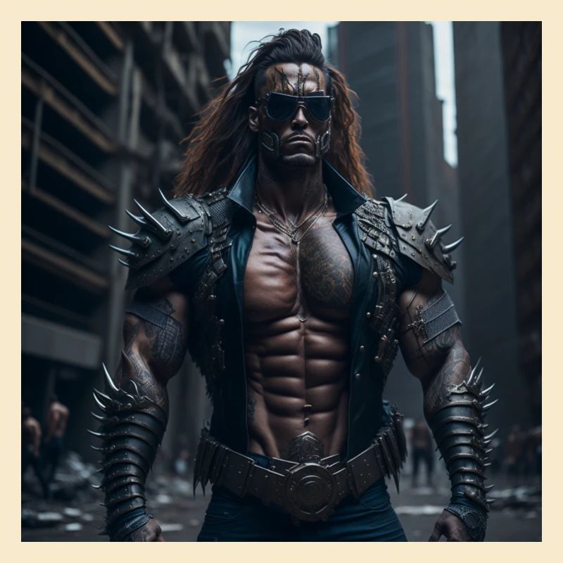 Future Cyberpunkt Warrior