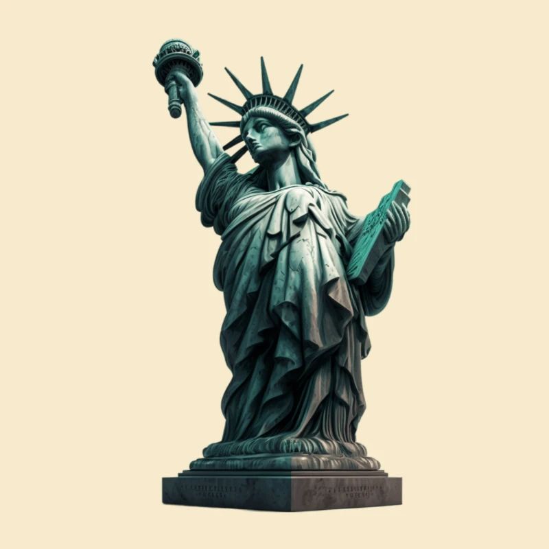 Statue der Weltikone in einer minimalen Version