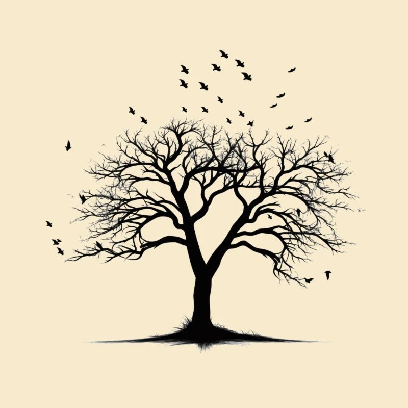 Simple Tree Silhouette