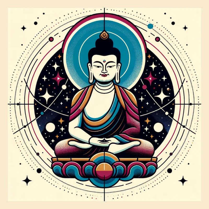 Bunter Space-Buddha