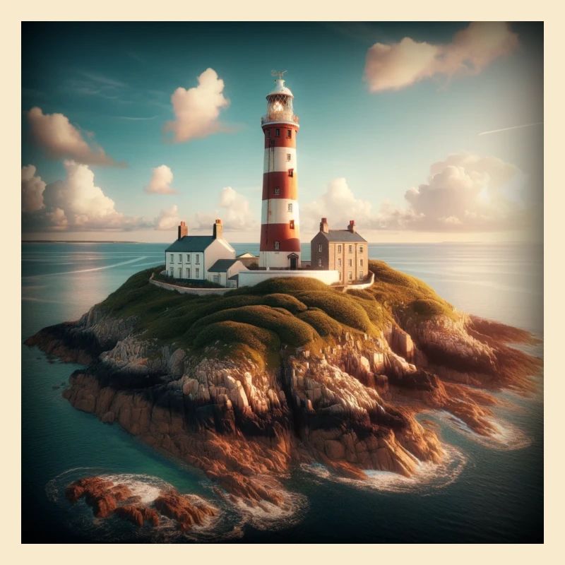 Un phare sur une île isolée