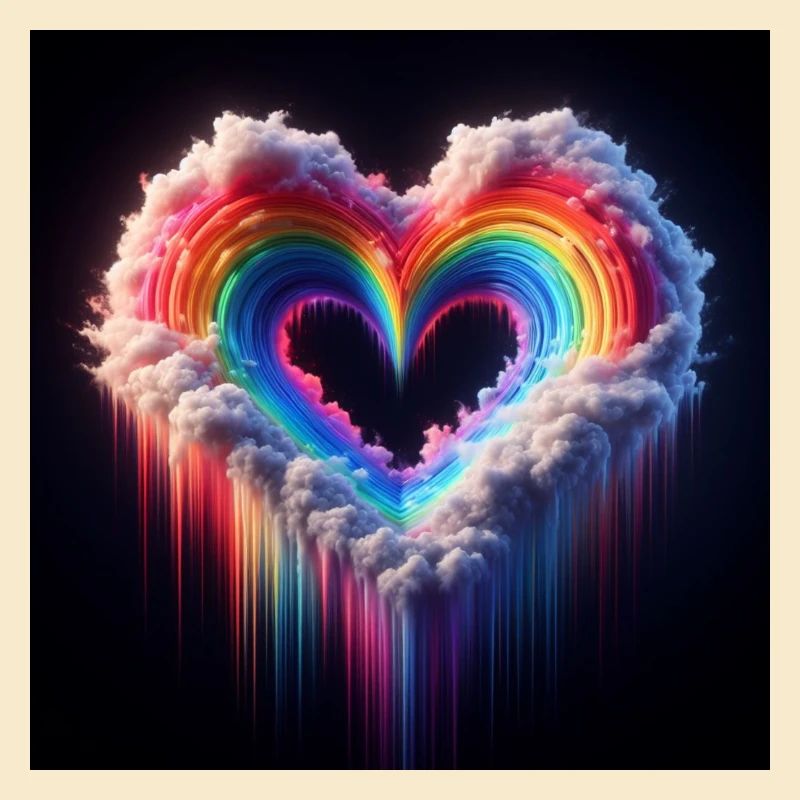 Regenbogen-Herz