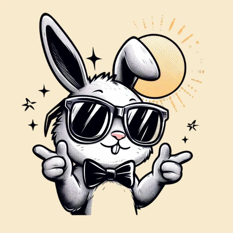 Cool easter bunny