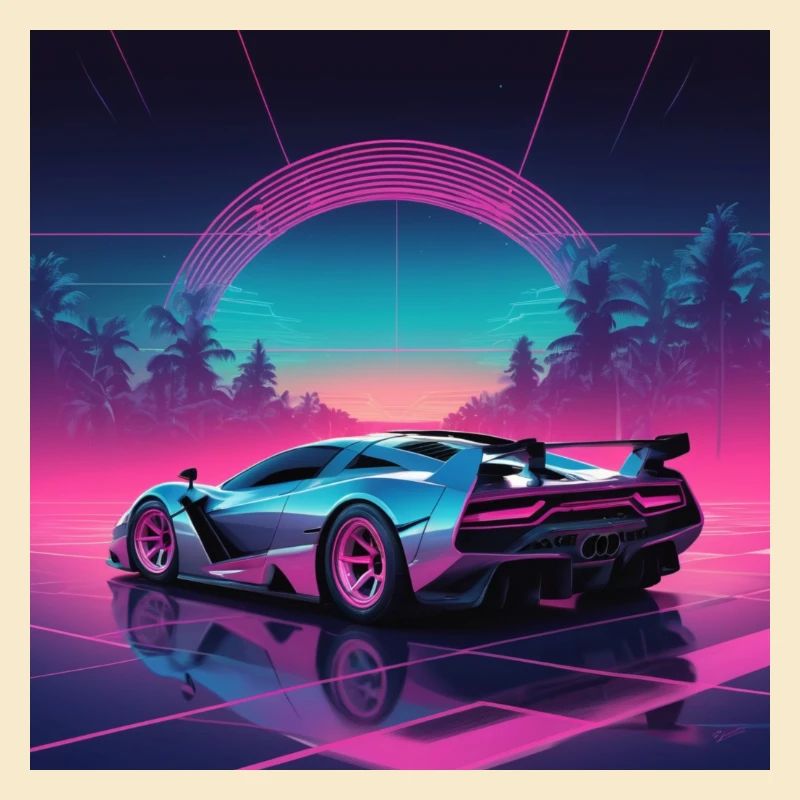 Hypercar Retrowave