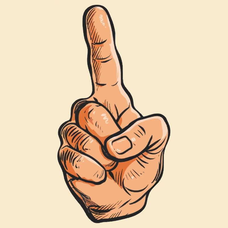 Zeigefinger Faust Hand