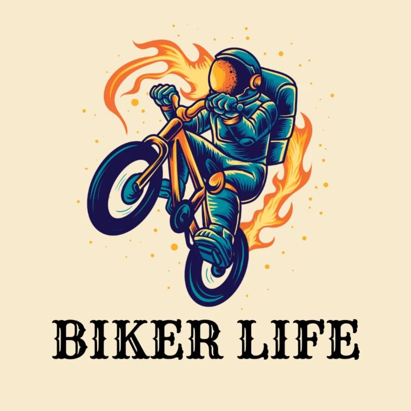 Kosmischer Biker