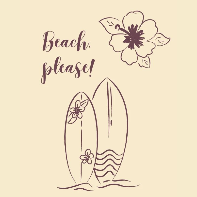 Strandurlaub Sommer Design, Beach, please !