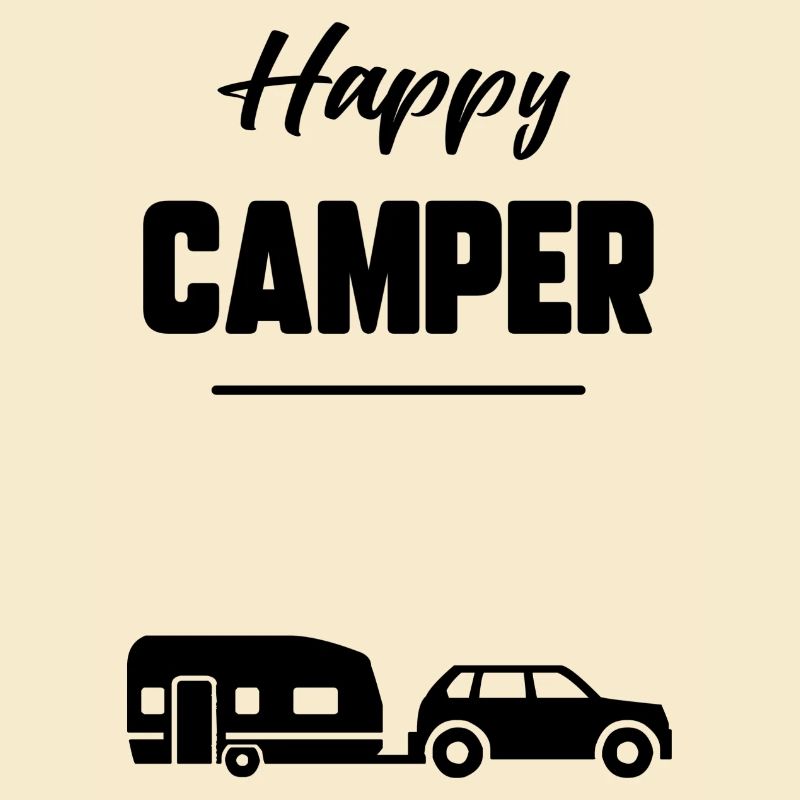 Glücklicher Camper