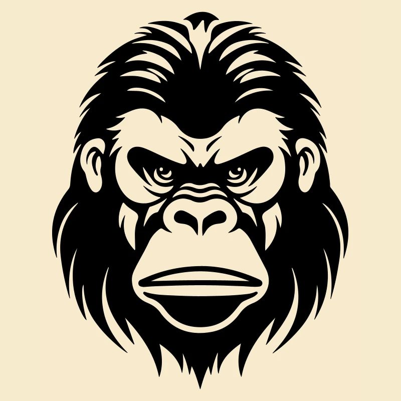 Gorilla Kopf