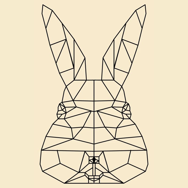 Easter Bunny Polygon