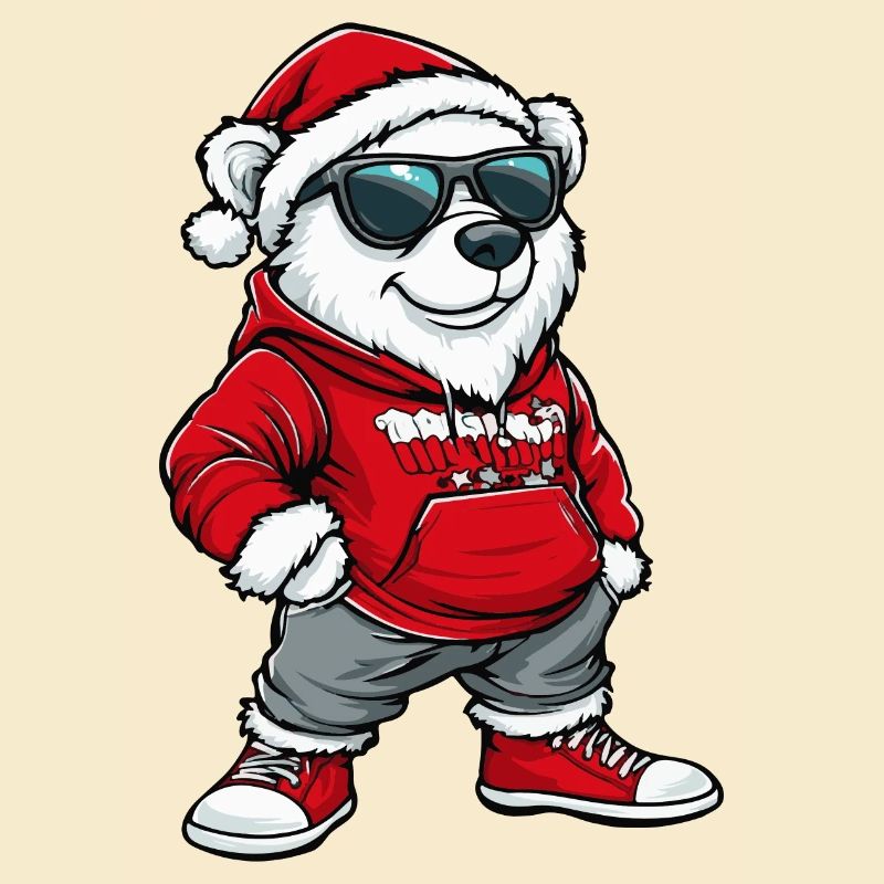 Polar Bear Christmas X-Mas Polar Bear