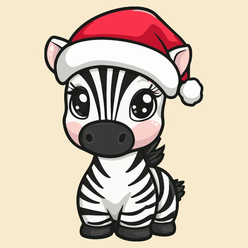 Zebra Christmas Cute