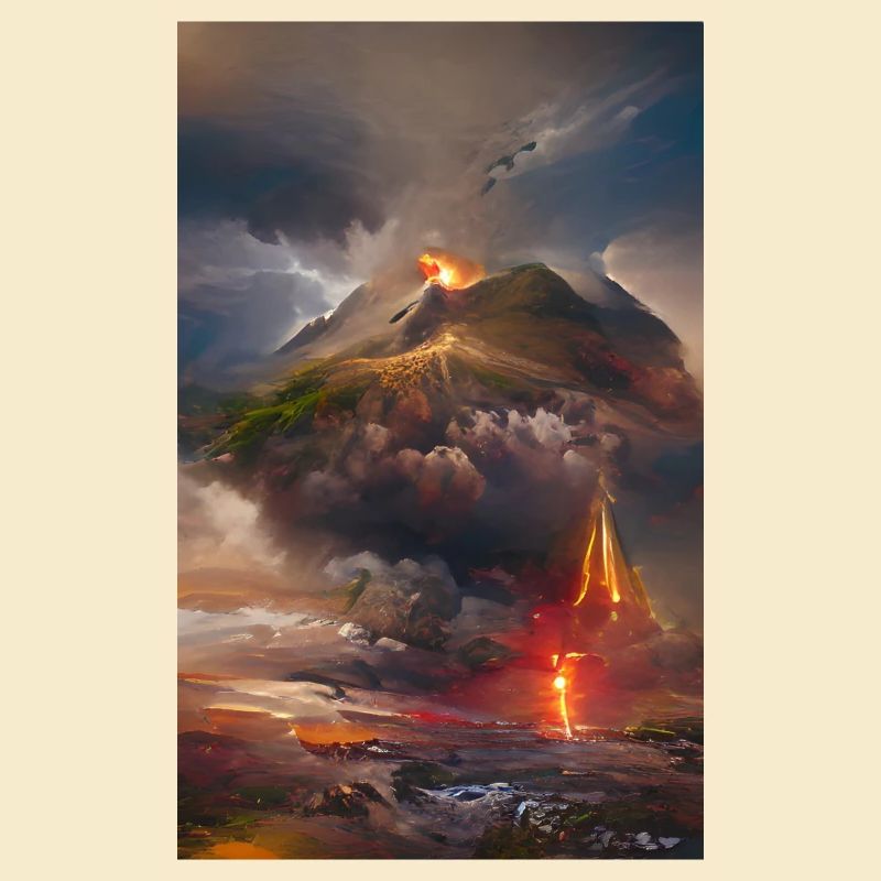 Erupting vulcano