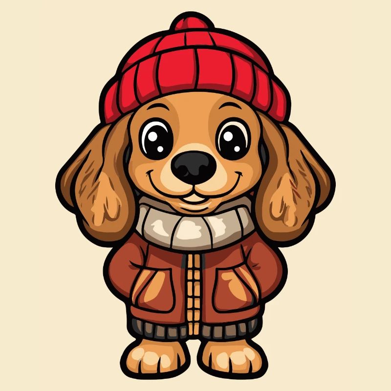 Cocker Spaniel Hund Stylisch
