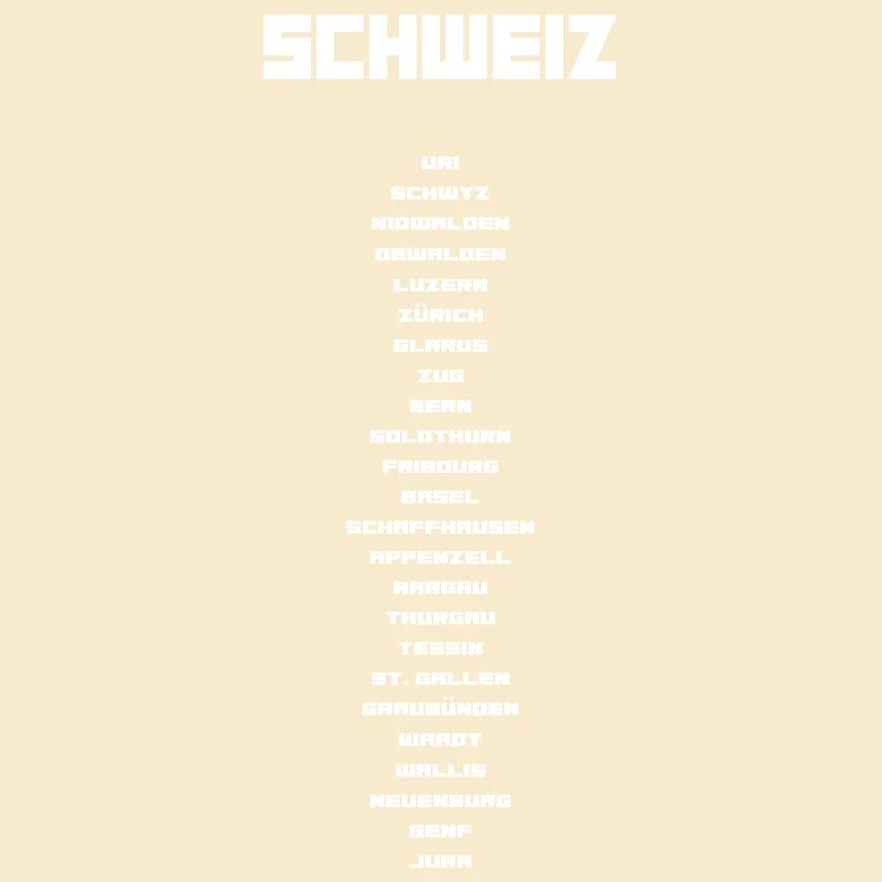 Schweizer Kantone weiss