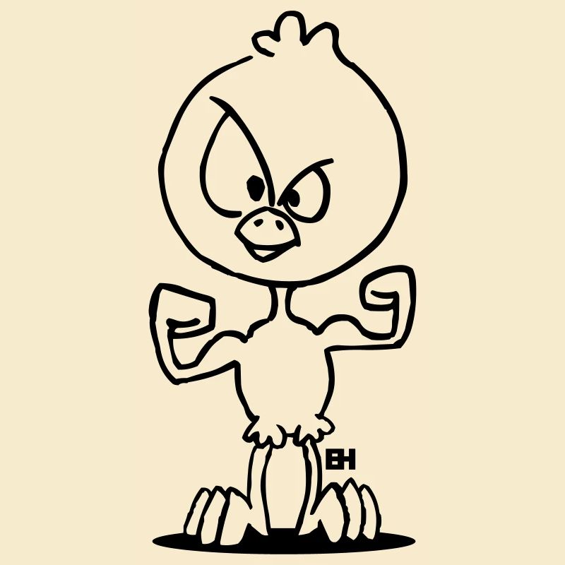 Muscled chick