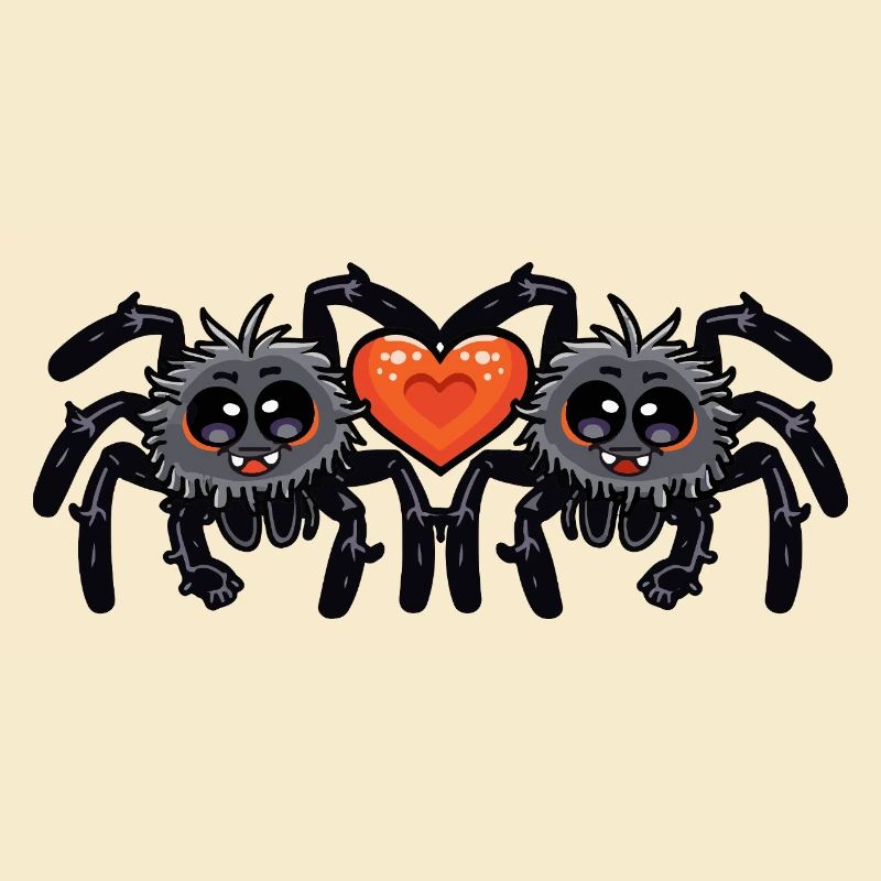 Tarentule araignée couple Saint-Valentin
