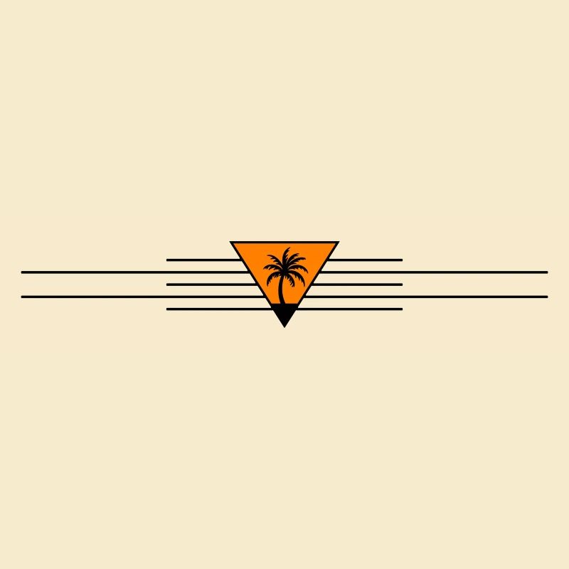 Palm tree line icon