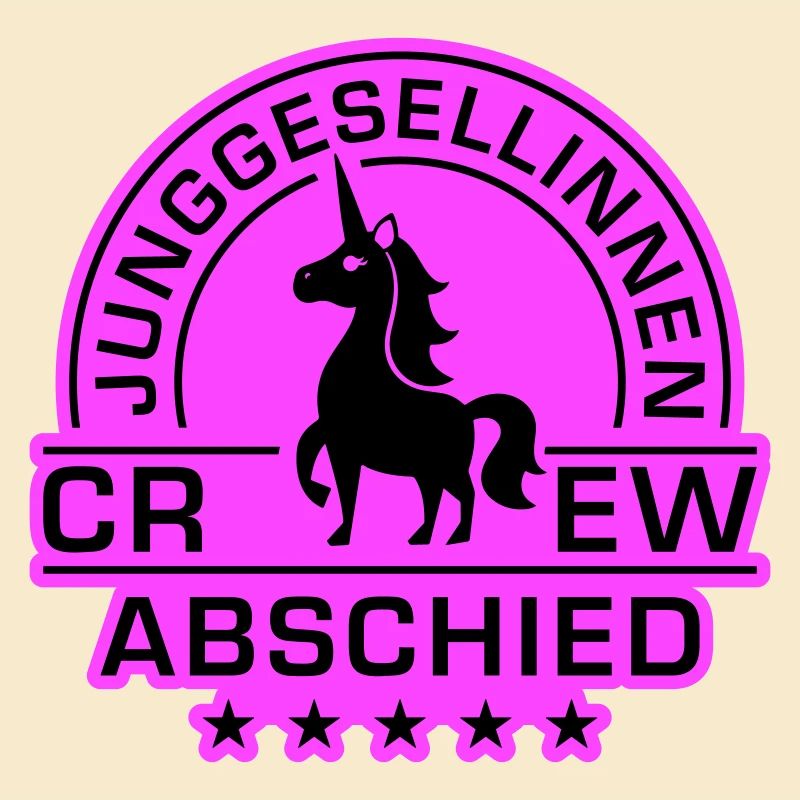 Junggesellinnenabschied Crew Einhorn Braut