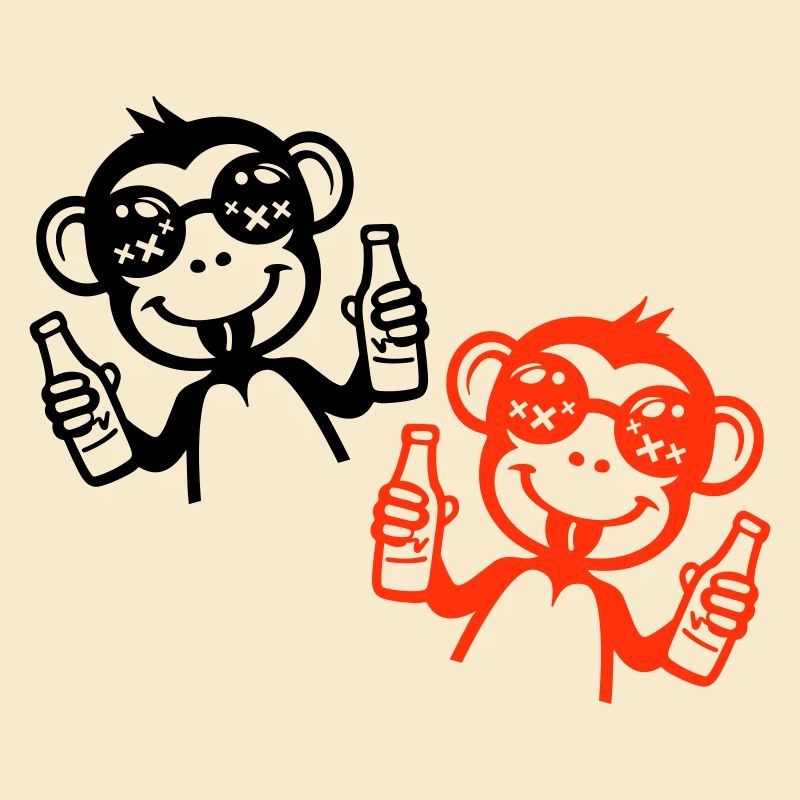 Monkey Beer Party Drunk