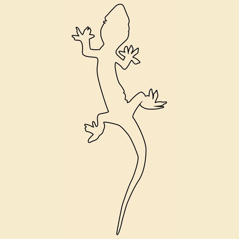 gecko lizard silhouette