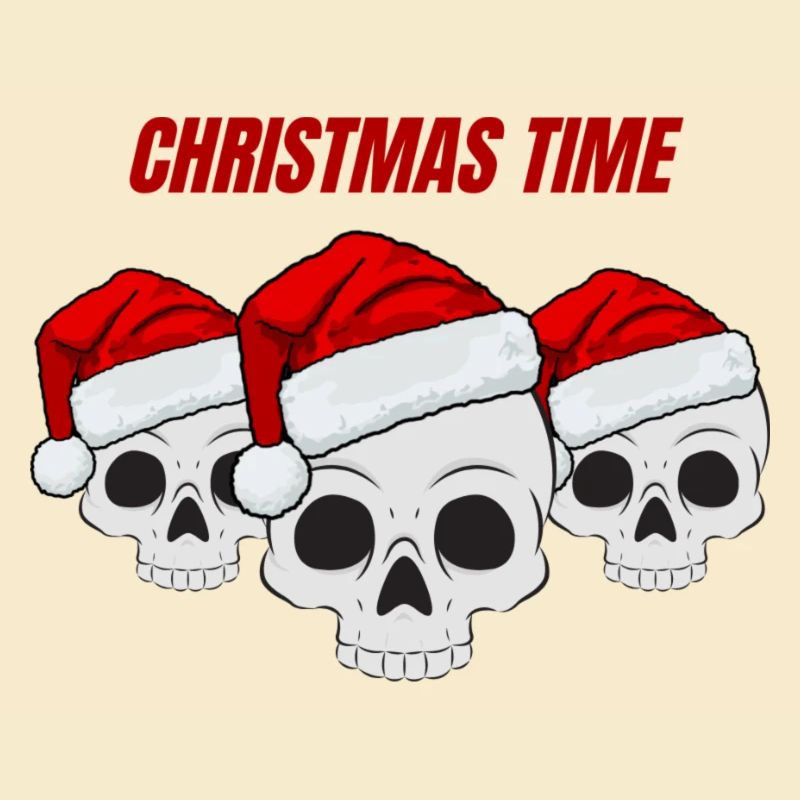 Christmas with skull