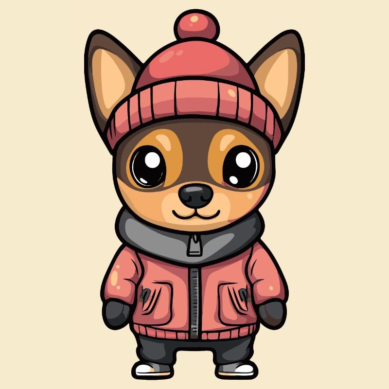 Pinscher Dog Winter