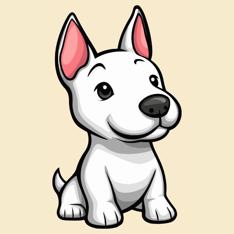 Bull Terrier Chien Comique Bébé