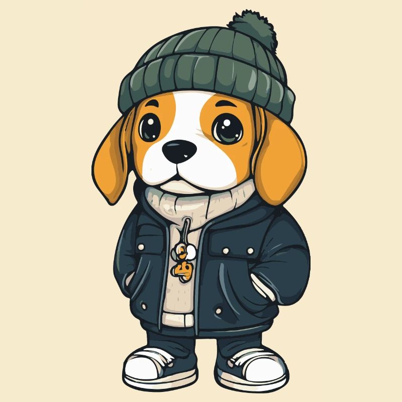 Beagle Chien Hiver