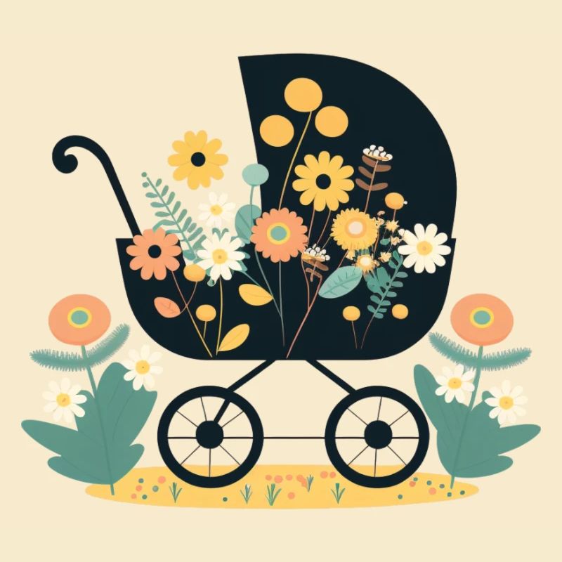 Flowery stroller 5