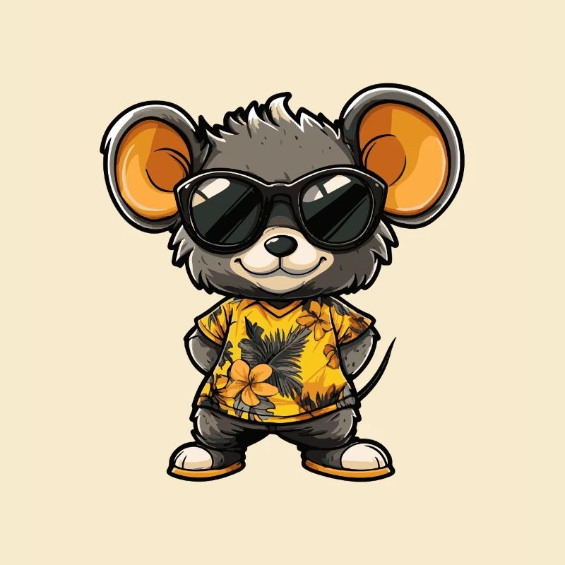 Mouse Comic Cool Summer