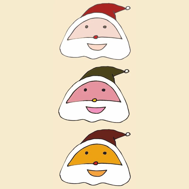 weihnachtsmann Drillinge
