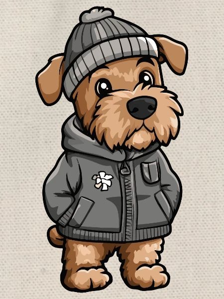 Airedale Terrier Dog Winter