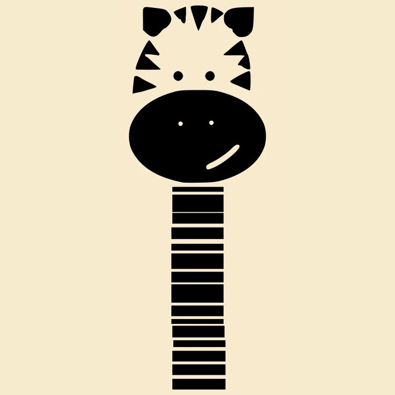 süßes Zebra mit langem Hals