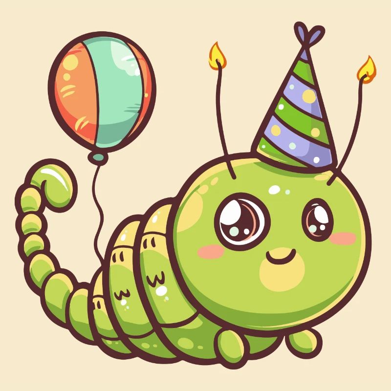 Wurm Geburtstag Comic