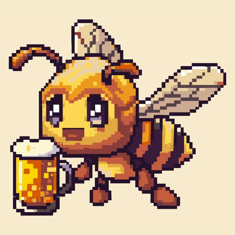 Biene Bier Pixel