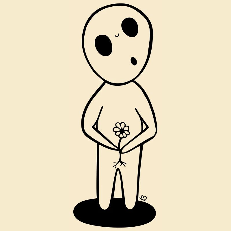 SYLVANN: der Sylvain mit der Blume - schwarze Version