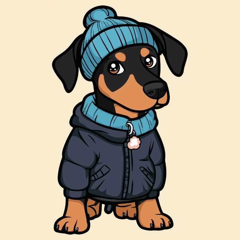 Doberman Chien Élégant