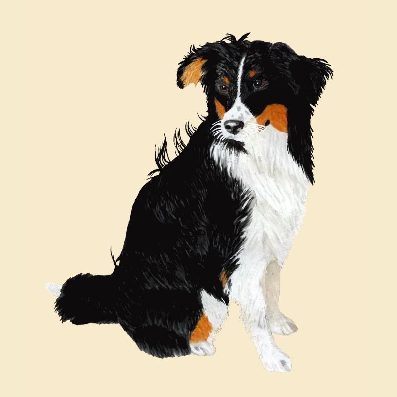 Aussie Nanouk, Seated - Watercolour
