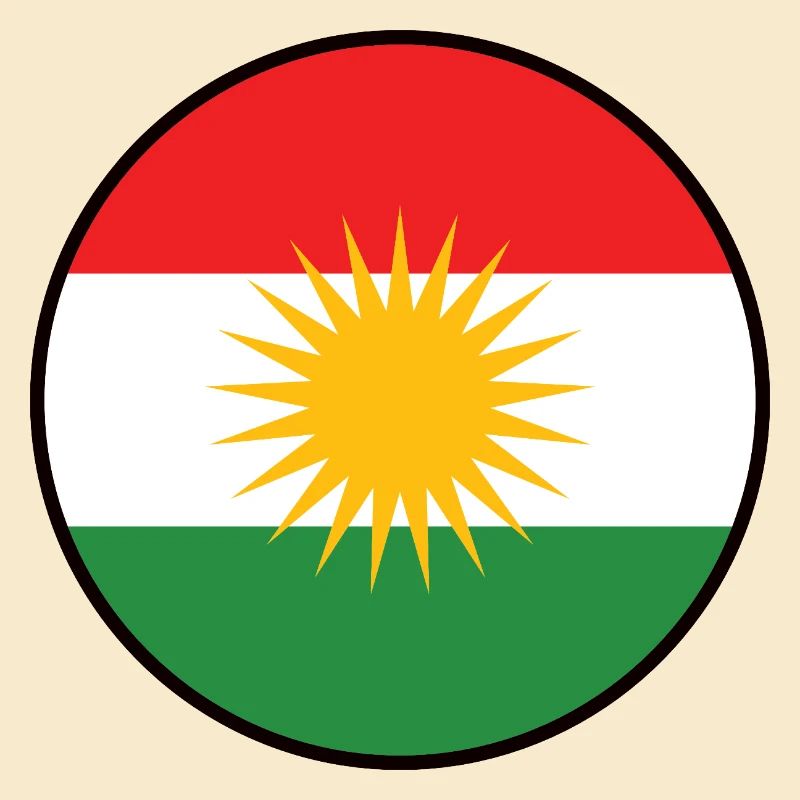 Drapeau du Kurdistan Bakur Bashur Rojava Rojhlt Newroz