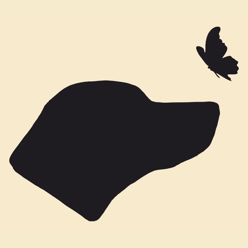 Rhodesian Ridgeback mit Schmetterling