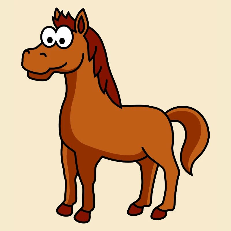 Horse Comic Animal
