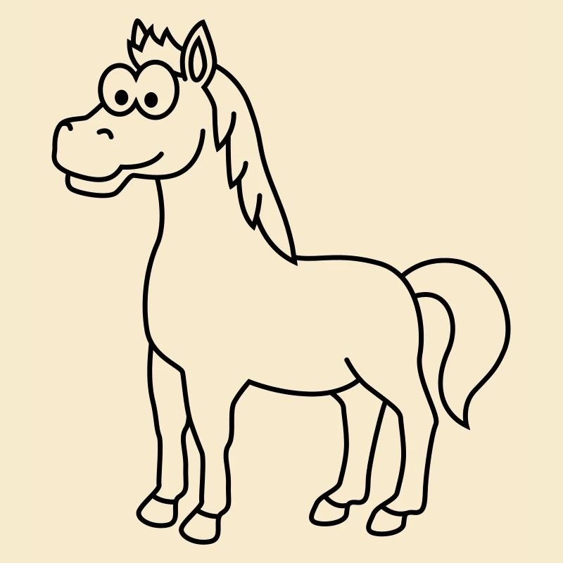 Pferd Comic Tier