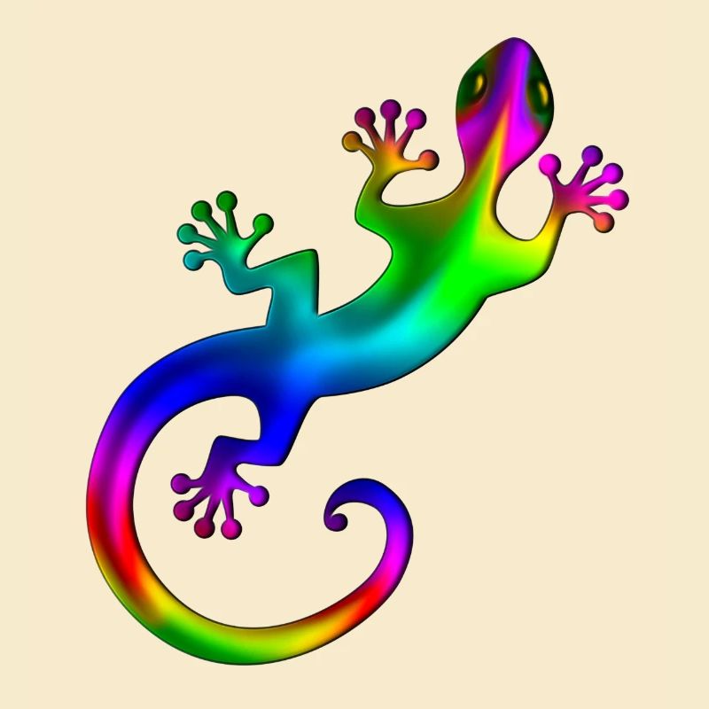 Gecko, Eidechse, Salamander, rainbow, Regenbogen