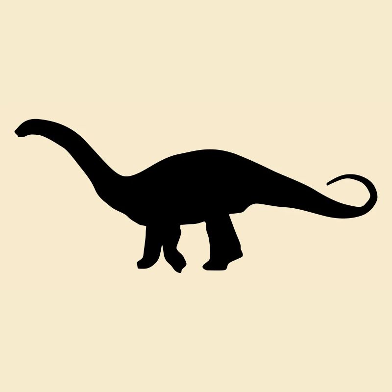 Apatosaurus dinosaur silhouette