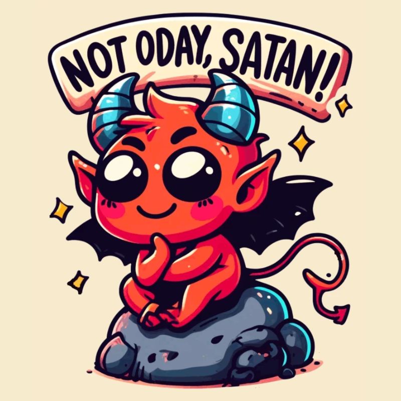 devil Not Today Satan